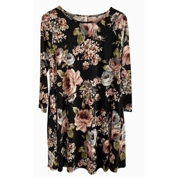 New Emerald Cottage Floral Dress Sz L - Picture 1 of 5